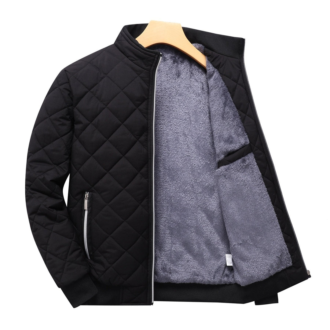 Stormfeld | Men's Quilted Winter Bomber Jacket - Black - Image 1