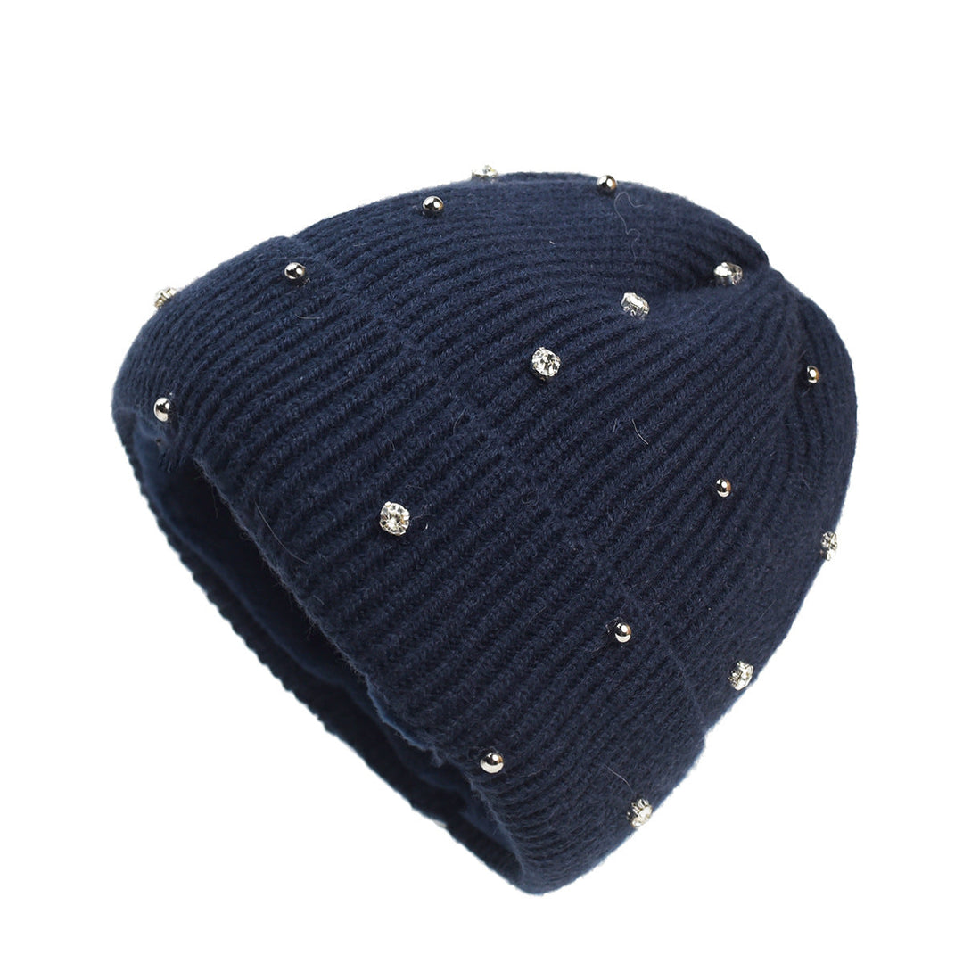 Tamara | Women's Embellished Ribbed Beanie - Image 1