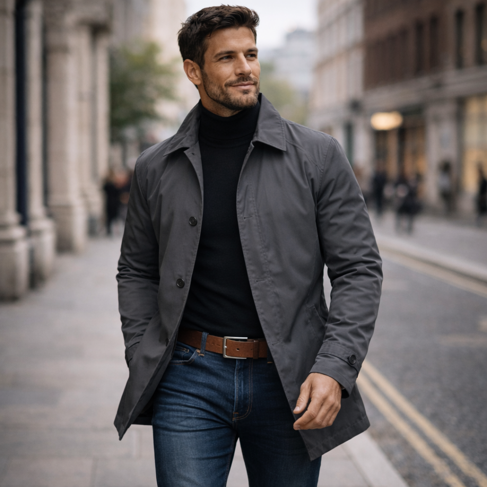 Tavish | Men's Winter Mac Coat - Image 2