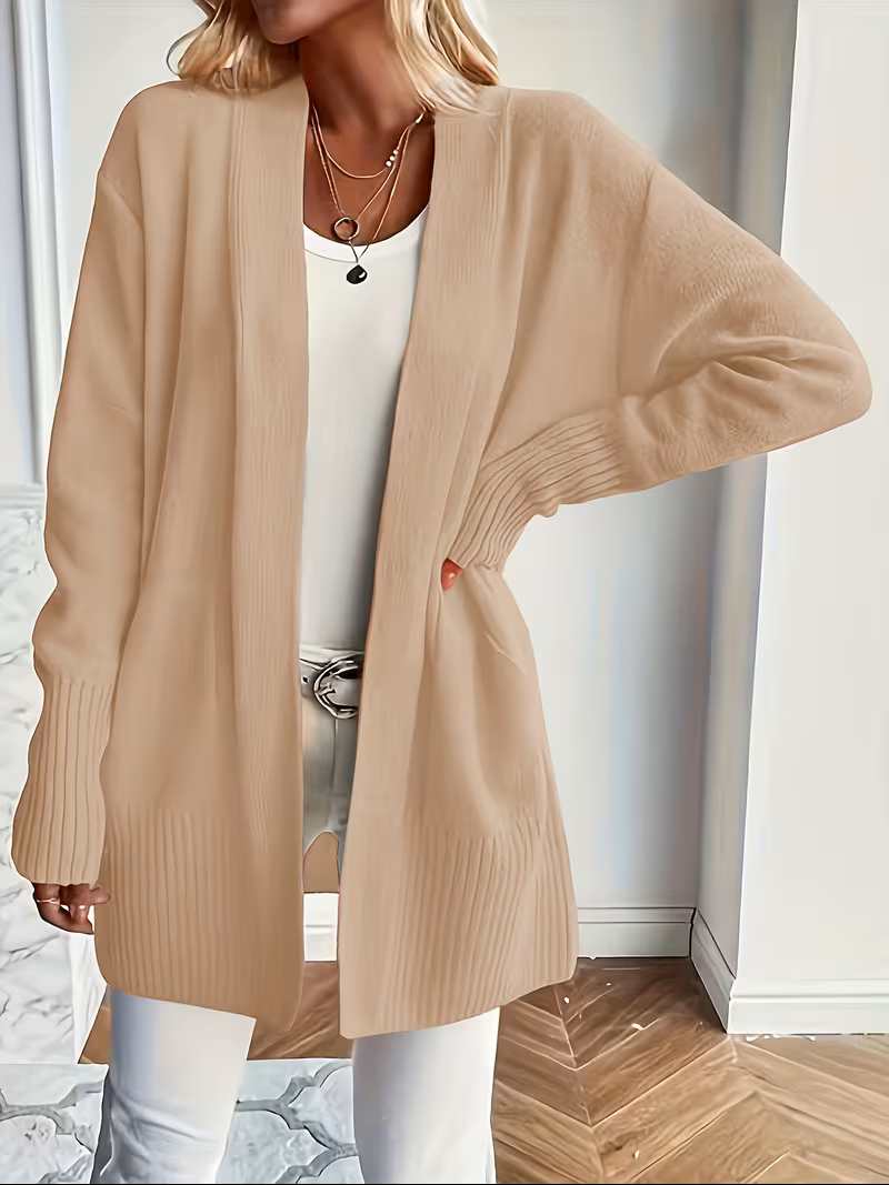 Thesswyn | Women's Open Front Cardigan - Black - Image 2