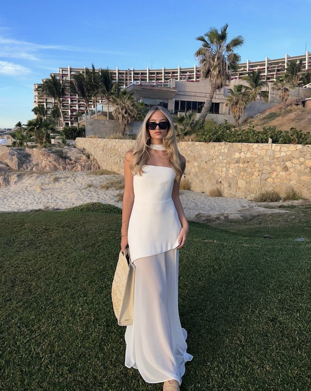Valentina | Women's Strapless Asymmetric Maxi Dress - Image 1